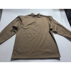 Guide Gear Men L Olive Brown Fleece Crewneck Sweatshirt Hunting Outdoor Pullover